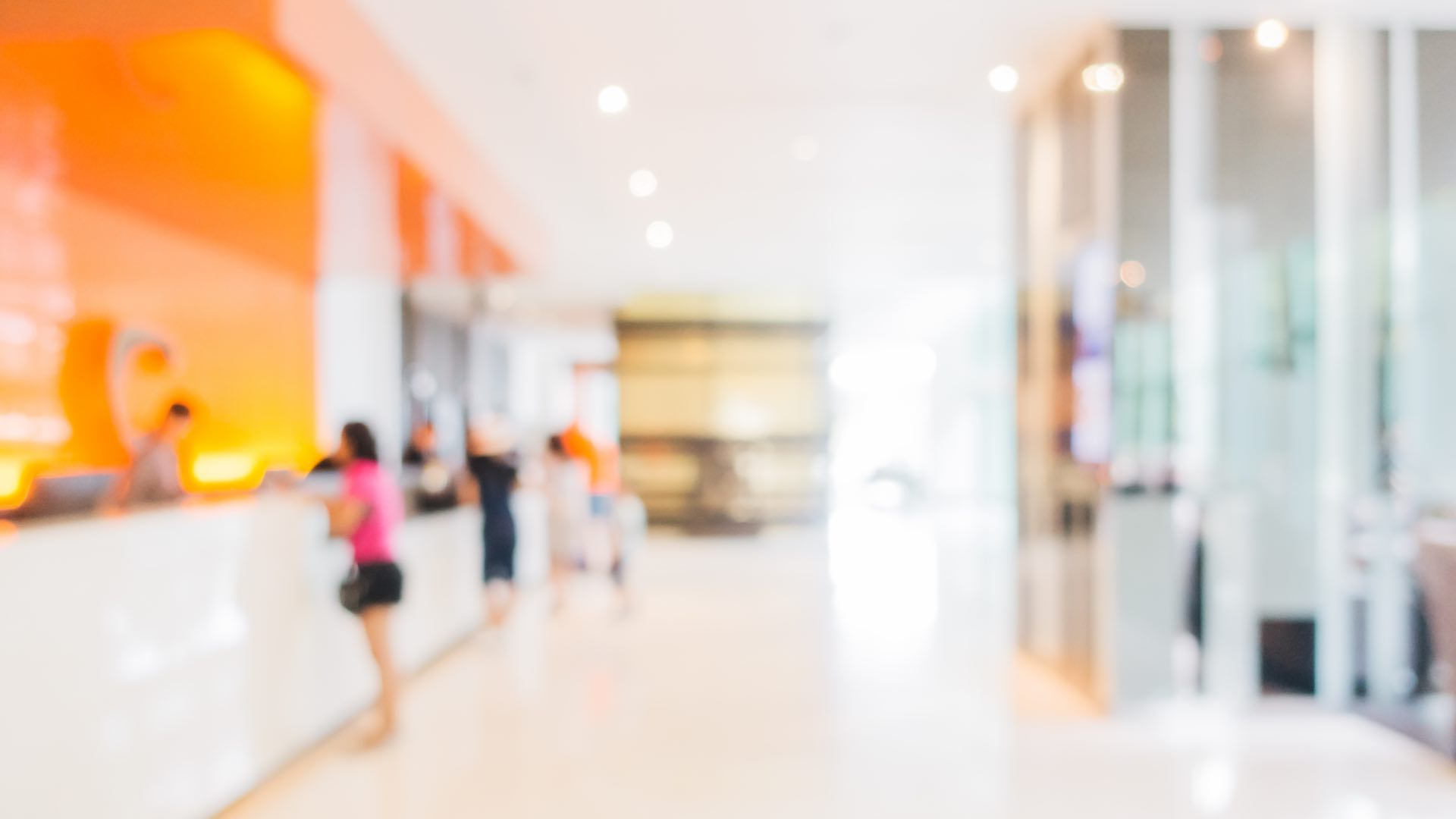Blur hotel lobby